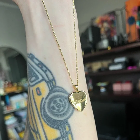 14k Gold Dipped Heart Letter “K” Pendant Necklace by A New Day - Picture 10 of 10